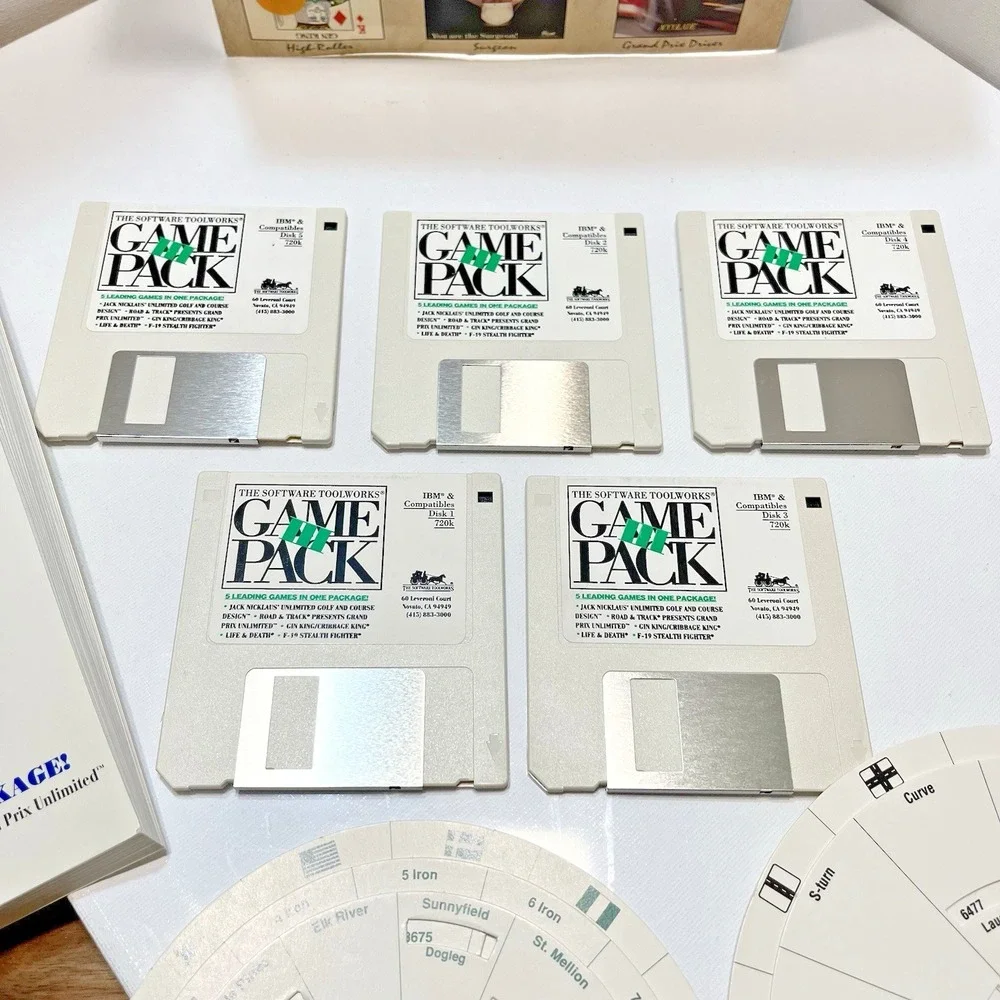 Vintage PC Game Pack III (1992) – 5 Full Games‎ on 3.5